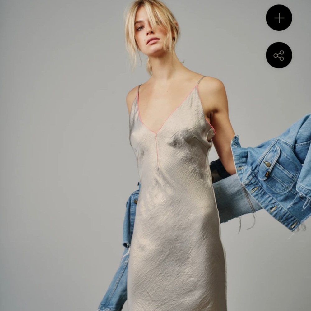 AQC Olive Slip Dress